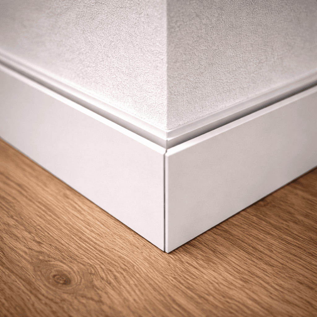 Идеальная стыковка углов скрытого плинтуса